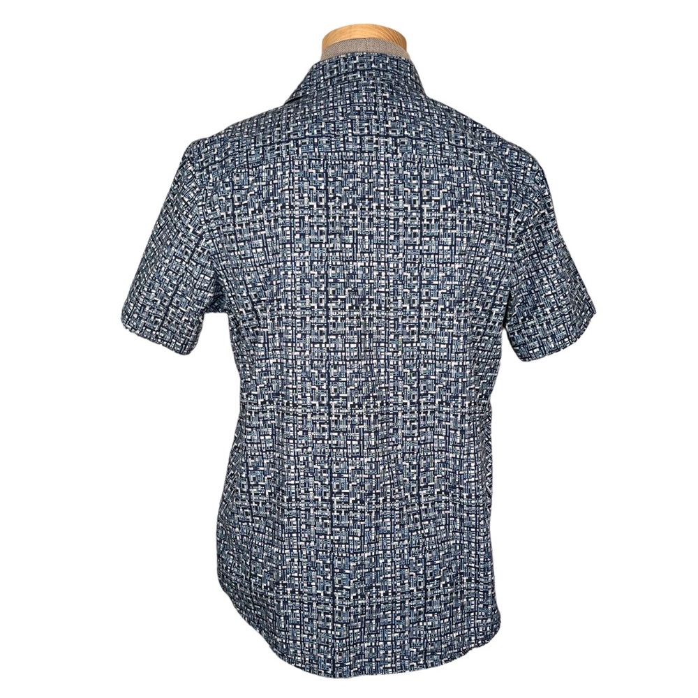 INC International Concepts Men’s Abstract Print Cotton Short Sleeve Shir… - Picture 5 of 8